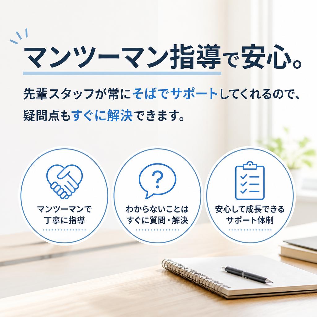 嬉しいサポート体制