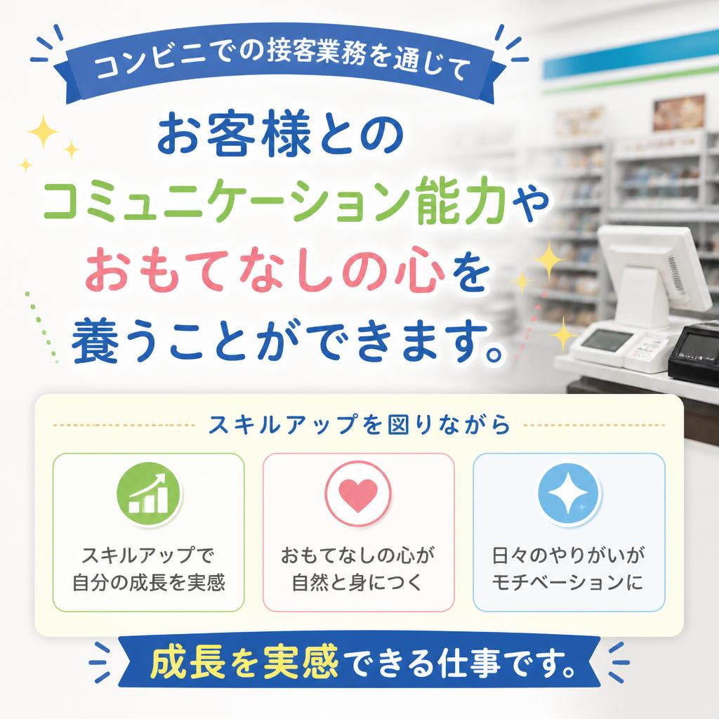 接客スキルが身に付く