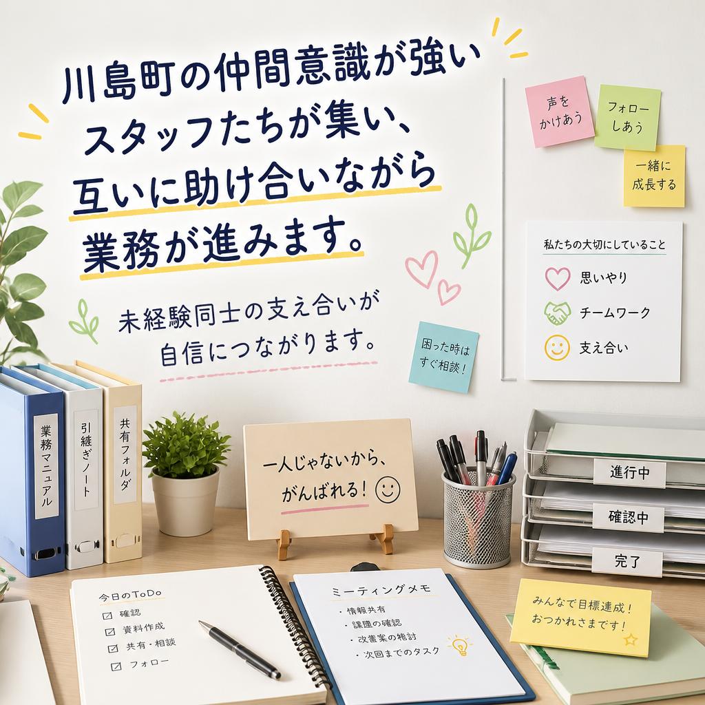 仲間と共に成長する職場