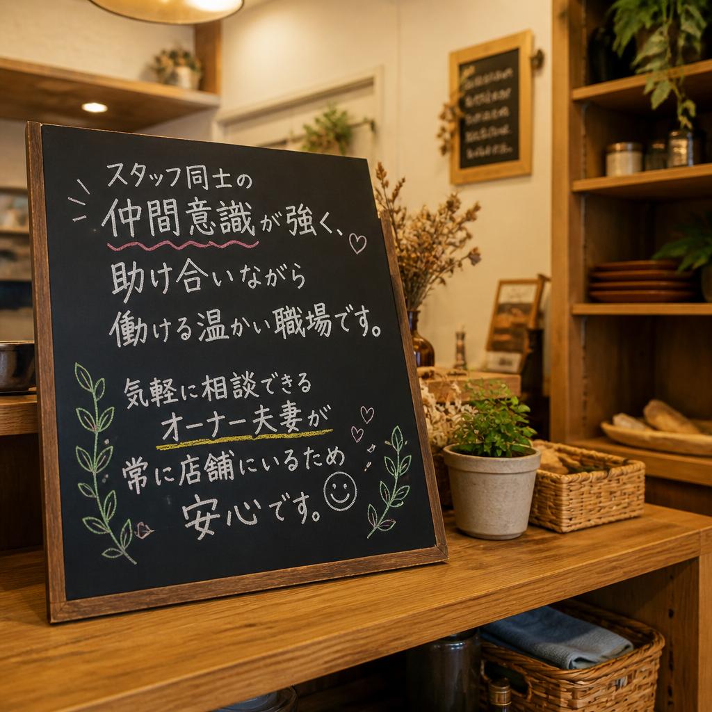 仲間意識を持った働きやすい環境