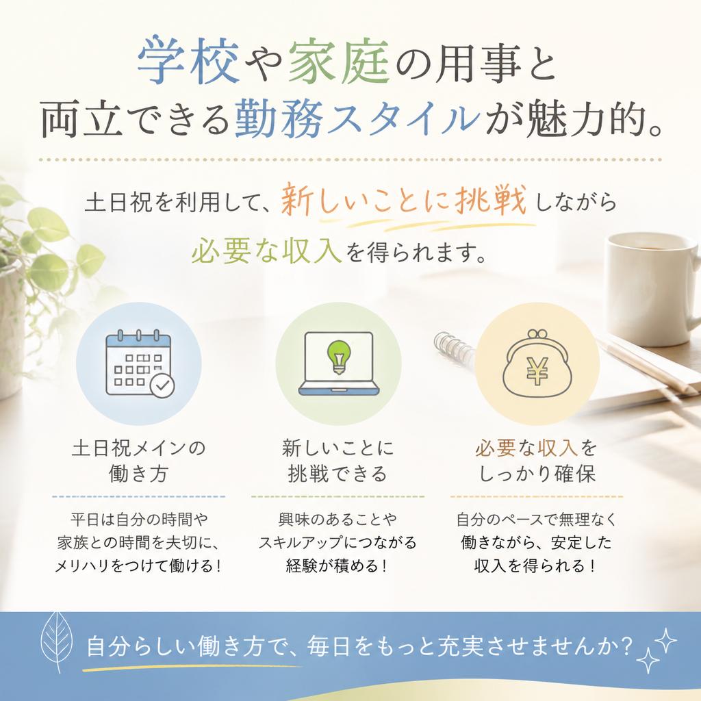 週末の時間を有効活用！