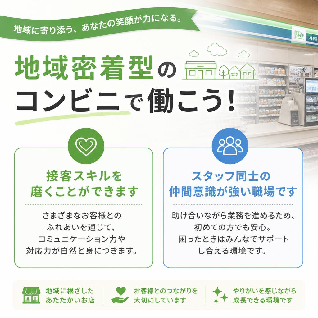 接客スキルを磨ける魅力的な職場環境